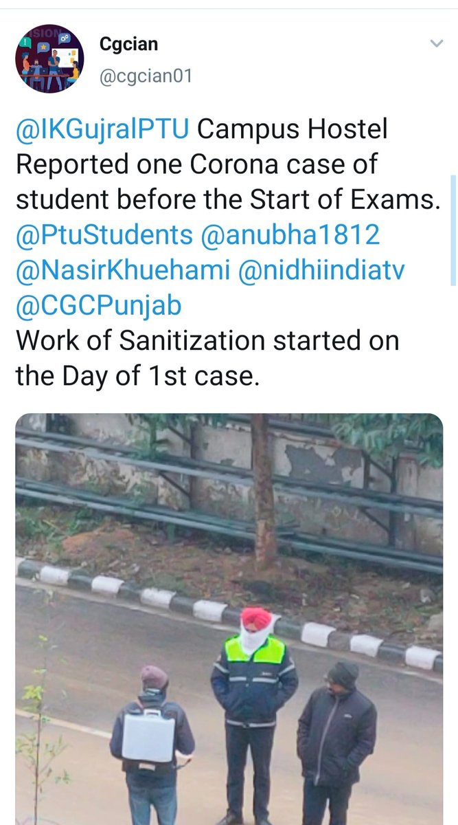 Mohit_bhat07's tweet photo. Just a begining @IKGujralPTU one case just at the start of the year. Guess the intensity of cases when all students will arrive from there house and give offline exams from 4 jan due to ptu 4 students got positive and many more to come @anubha1812 @NasirKhuehami @nidhiindiatv 🙏 https://t.co/ZfYVekzeHp