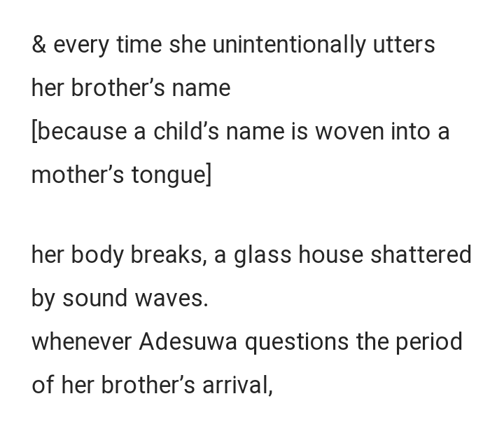 MartinsDeep1's tweet photo. Read Praise Osawaru's "aftermath" newly published @TheHellebore
Simple & brief, yet striking in it's attempt at painting a scene of a victim's home after the Lekki massacre of peaceful protesters in 2020.
https://t.co/SqkOHiTqnt
#burstbrain https://t.co/GS3wwtllTO