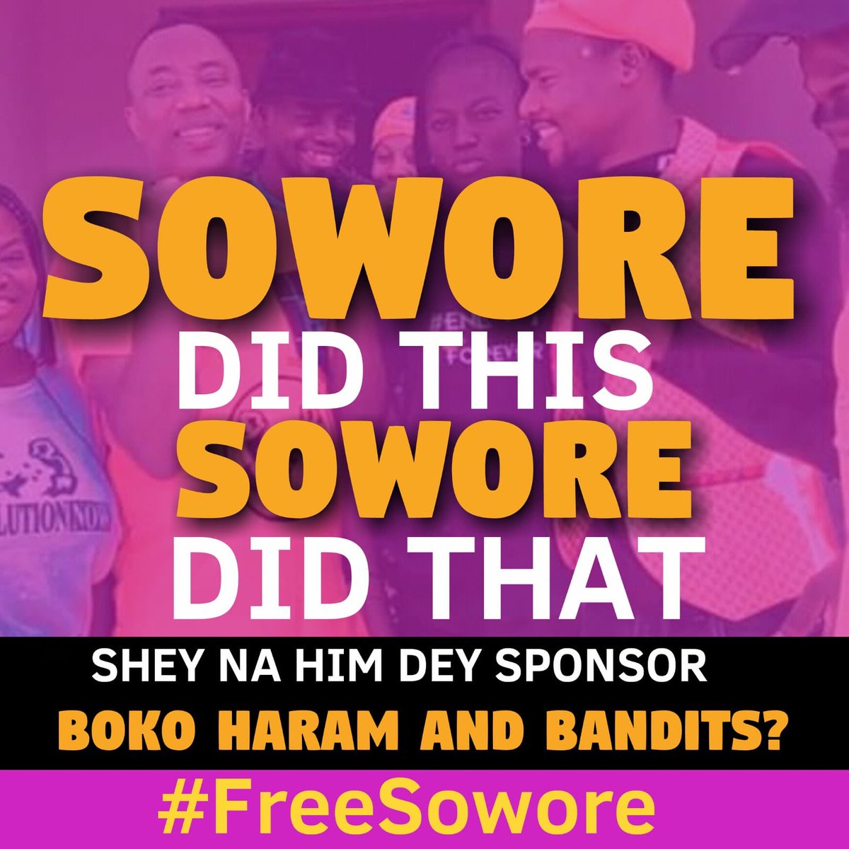BossladyFola's tweet photo. Sowore is not our problem in Nigeria....Giving us good governance is the problem. @MBuhari give us what we want and you are free...Lobatan 😏 https://t.co/Q0BtZaQ8L3