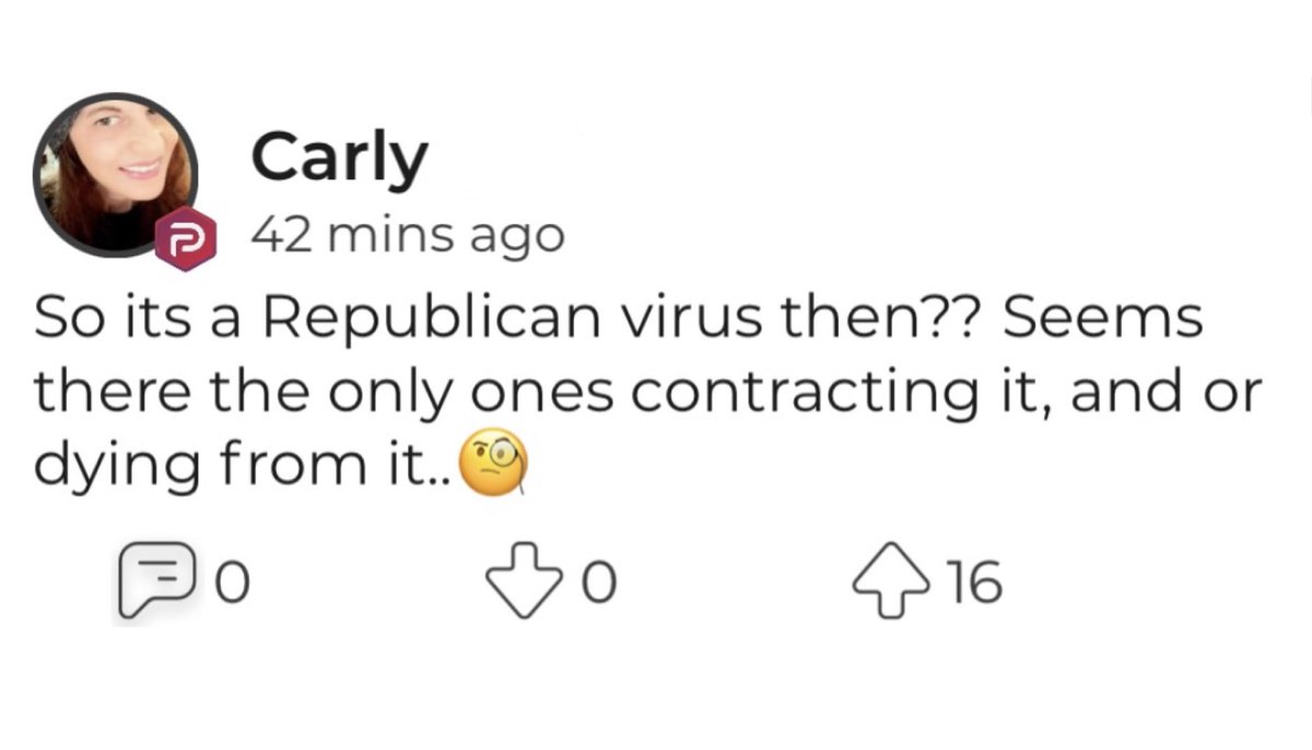 Parler responses to Ben Chafin (R - Virginia State Senator) dying from COVID complications.