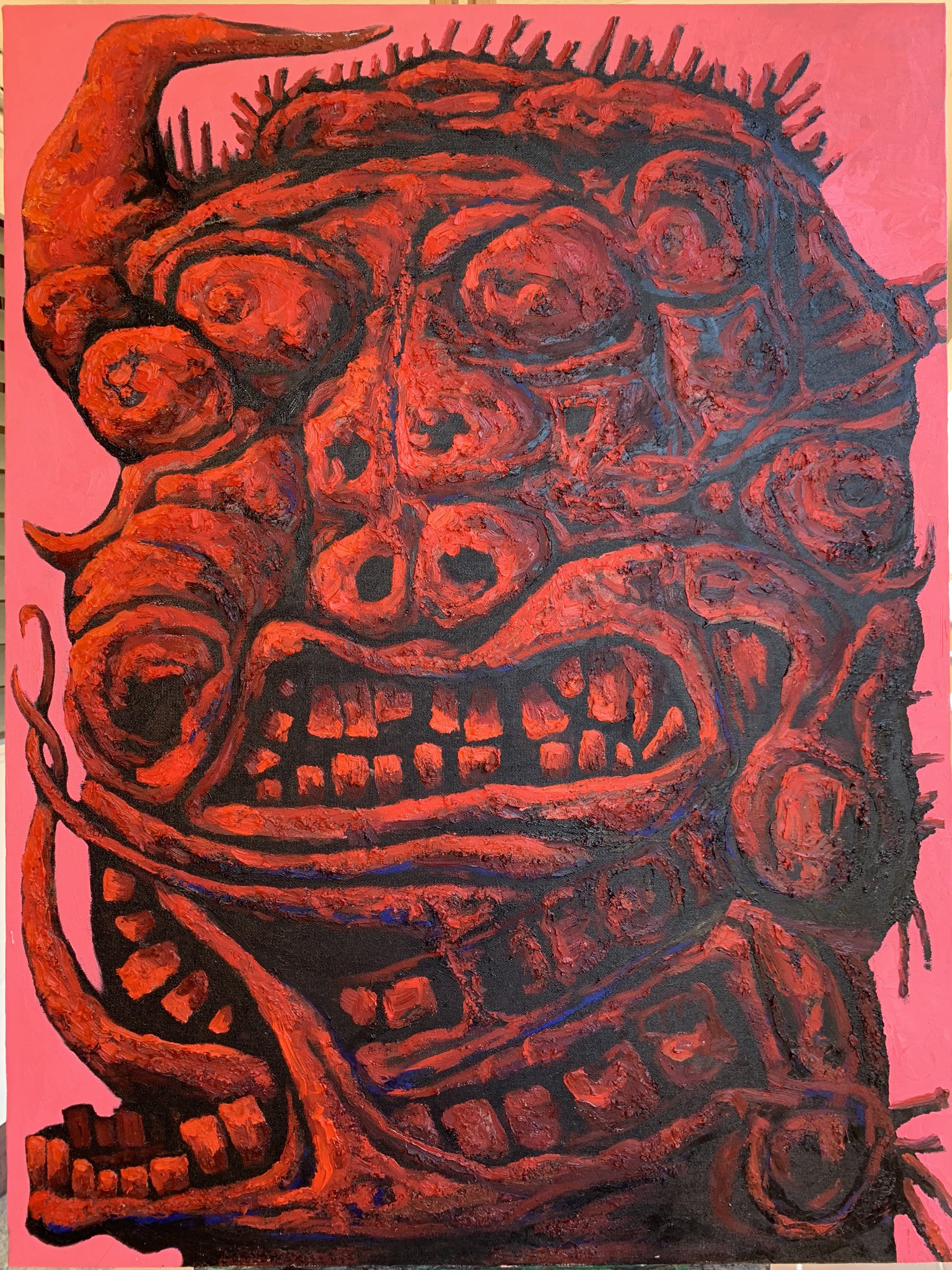 肉質画【牛】油彩画 肉質画【牛】油彩画