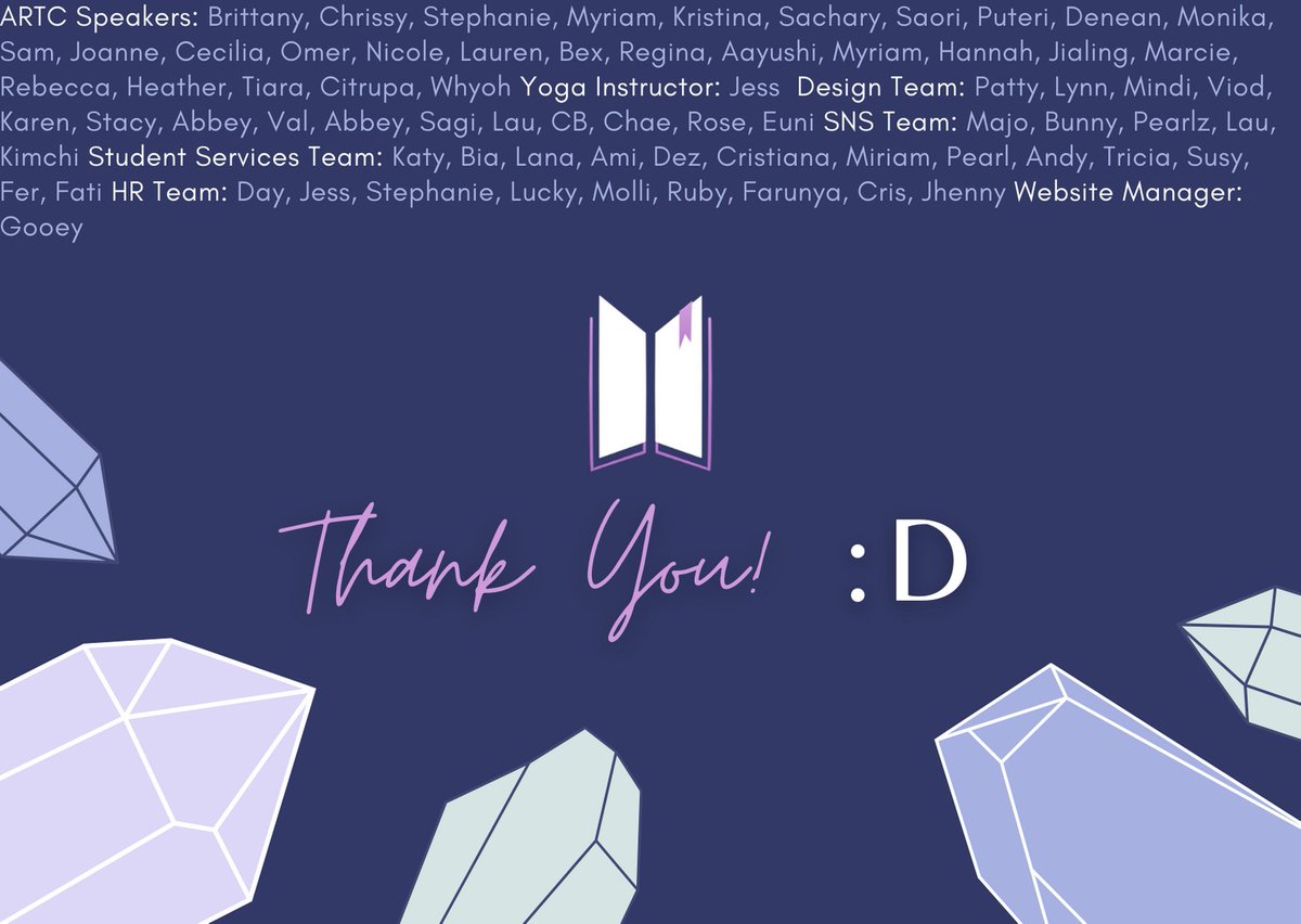 Thank You to all our volunteers who've helped us in 2020! We hope you have an amazing new year :D