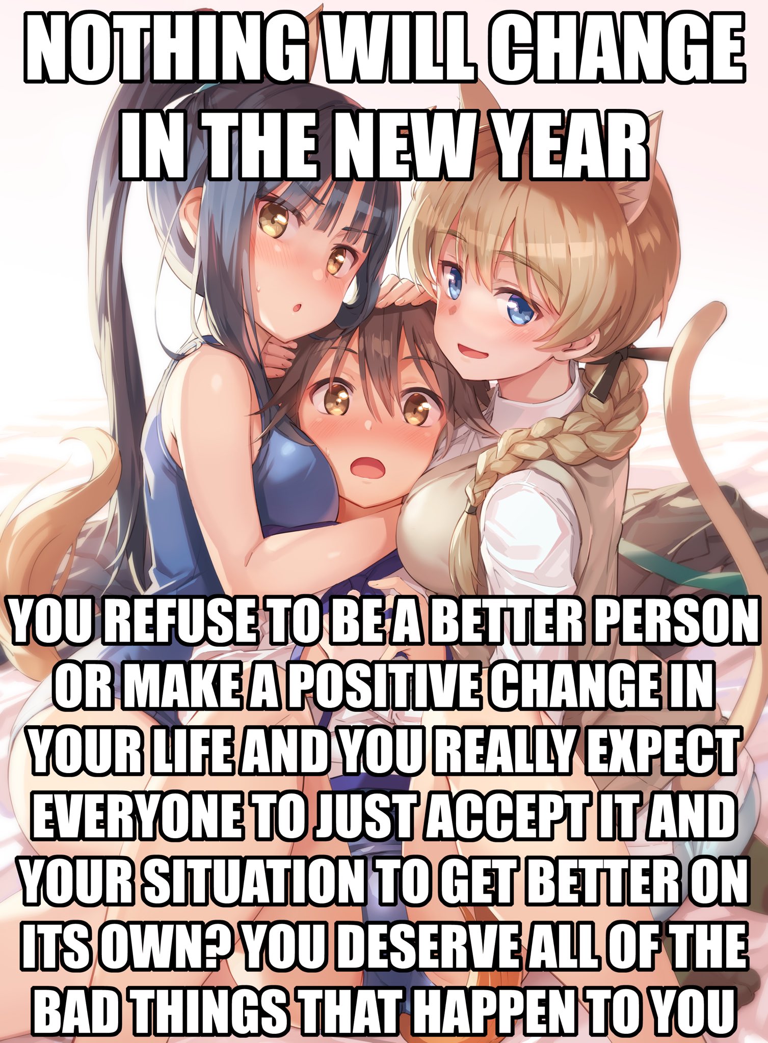 Words on Anime Girl Pictures