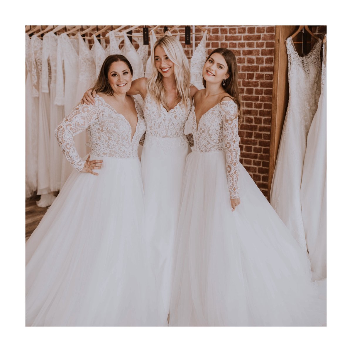 ⁠All our Nora Eve brides are so different, but they have one thing in common, they come to us because they want to look and feel confident, beautiful and amazing.⁠ Our models look sensational in @maggiesotterodesigns Mallory Dawn (shown in sizes 20 &amp; 8).
*Photo pre COVID-19
