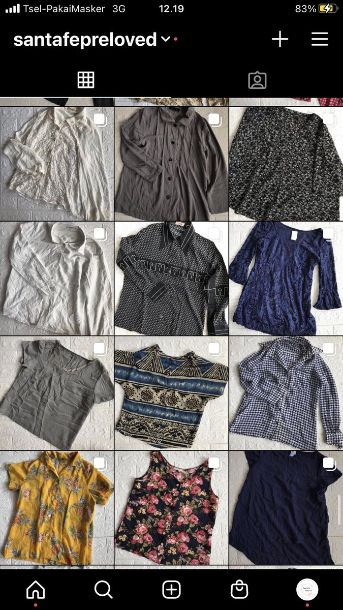 sideskick's tweet photo. @inisayaevan Numpang promosi ya kak, biar usaha kami tetap bertahan ditengah pandemi, lapak preloved saya di IG (at)santafepreloved all item 25-35k. Semua dari korea jepang. Sudah dicuci. Ada promo diskon natal dan tahun baru
Free ongkir juga ada. Rekber dengan order lewat shopee? Boleh https://t.co/ih9OSJEbVz