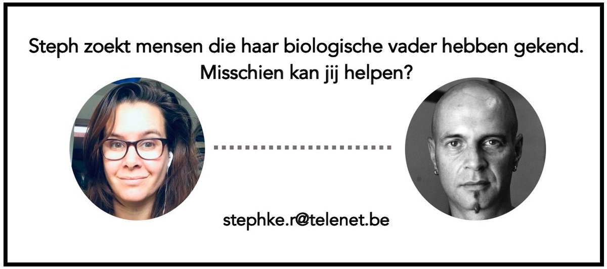 Oproep: heb jij Marc Folens, mijn biologische vader gekend? stephzoektfamilie.wordpress.com/2021/01/02/opr…

#Kruimels #DNA #WieZoektDieVindt #MyHeritage #Donorkind #Gevonden