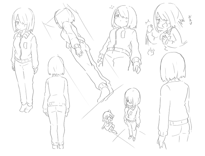 いろんな角度から描かれたみゃ姉 