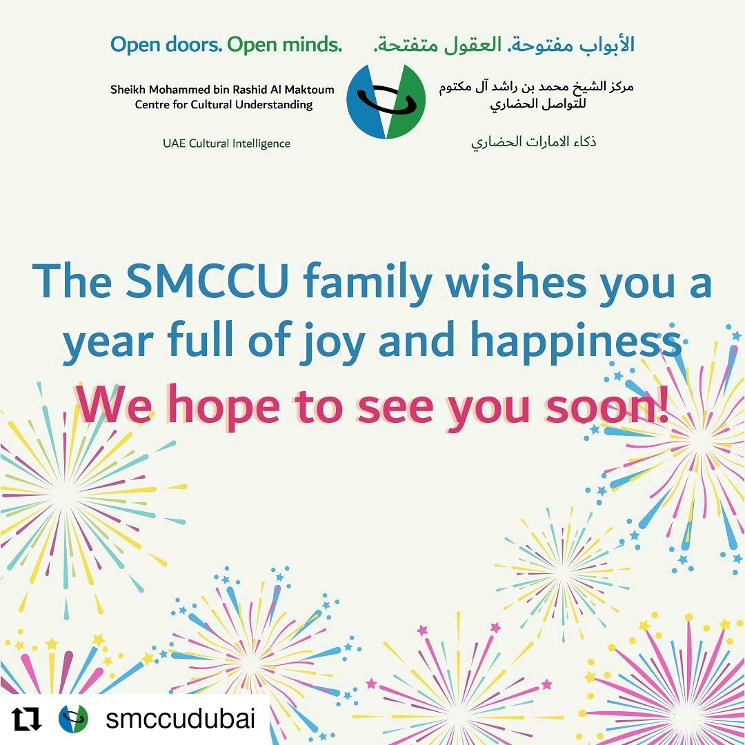 smccudubai's tweet photo. #Repost @smccudubai
• • • • • •
Sheikh Mohammed bin Rashid Al Maktoum Centre for Cultural Understanding
We hope to see you at SMCCU in 2021 🎉
.
.
.
.
#OpenDoorsOpenMinds
#smccudubai #dubaiculturalintelligence #uae #culturalcertification #culturalintelligencecentre https://t.co/TEuMrPuAuD