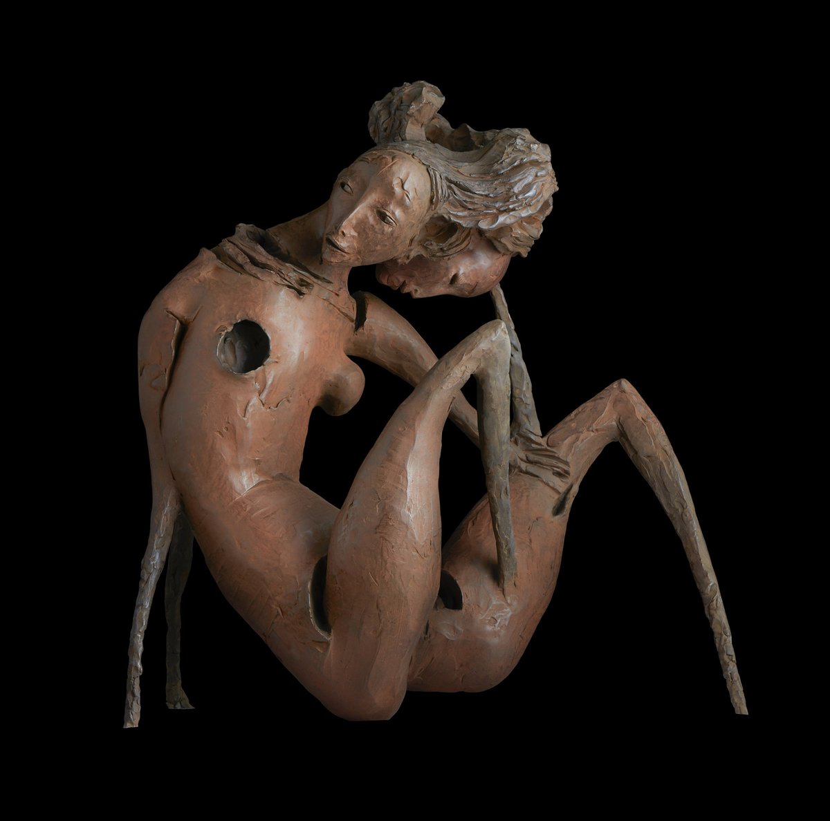 nettculture's tweet photo. Amazing sculptures by Dashi Namdakov @dashi_art at https://t.co/X4P4sUOzx4 "Nude", bronze cast, patinated, 75 x 72 x 56, 2018, © Dashi Namdakov #art #sculptor #DashiNamdakov #nude #sculptures https://t.co/sL6iDzZtKg