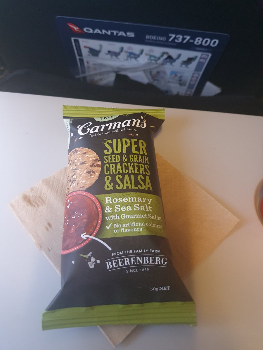 Thanks for dinner after 6.5hr delay. <a href="/Qantas/">Qantas</a>