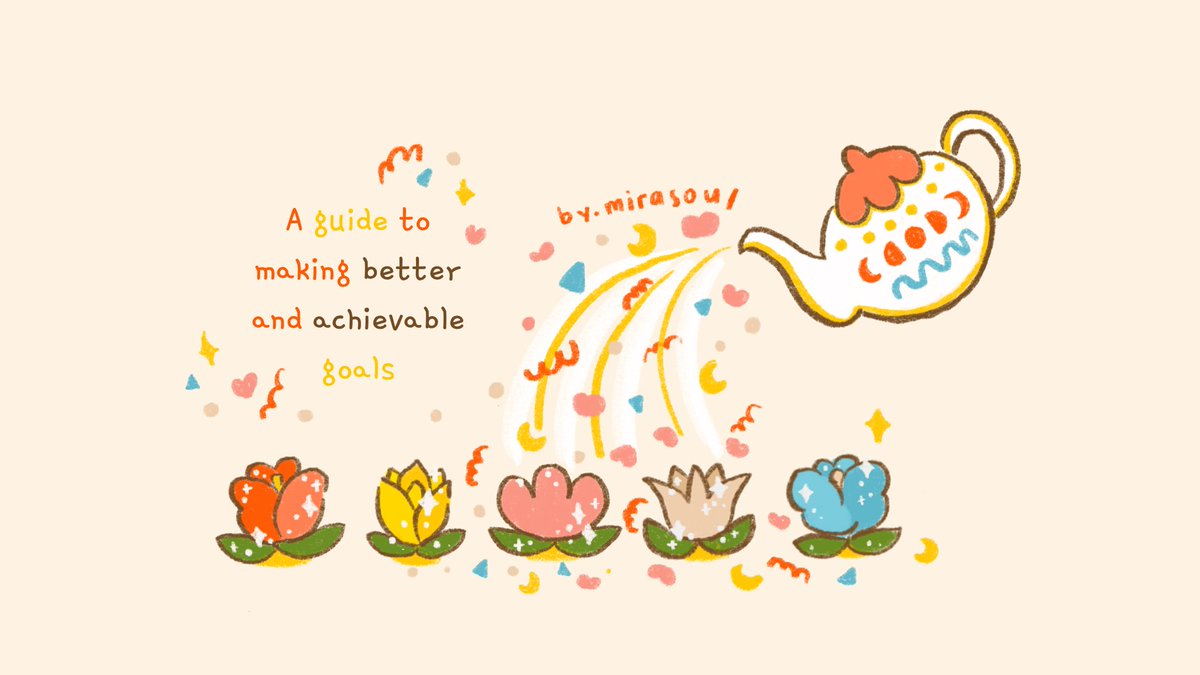 bymirasoul's tweet image. — a guide to making better & achievable goals
A time for new beginnings & new goals has arrived, but how can you make it more achievable? How can you stop letting goals stay as goals? Here’s a guide in making them more achievable & have progress!
#studytwt #studytwtresources