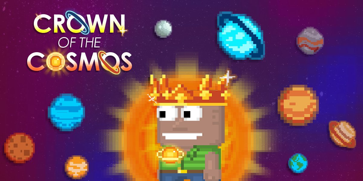 growtopiagame's tweet photo. Hey Growtopians! 

Welcoming 2021 with these new Items: 

• Item of the Month: Crown of the Cosmos 
• Subscriber's Item: Playful Pitchfork by ReddMA 

We have an exciting new pack, the Gem Bounty. Read the Dev Diary: https://t.co/emLRsLQKe4

~ Pangloss https://t.co/shBckn9PRX