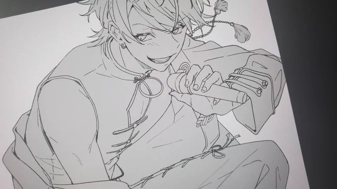 パラスト描いてる… 