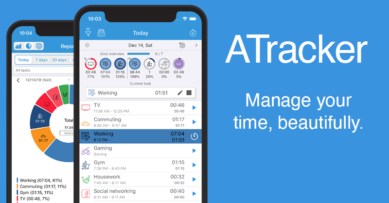 atrackerapp's tweet photo. Where does the day go? ATracker - Manages your time beautifully.  iOS / Android / Web (https://t.co/RKOzFyTZg5) https://t.co/v7W8GeDMx1
