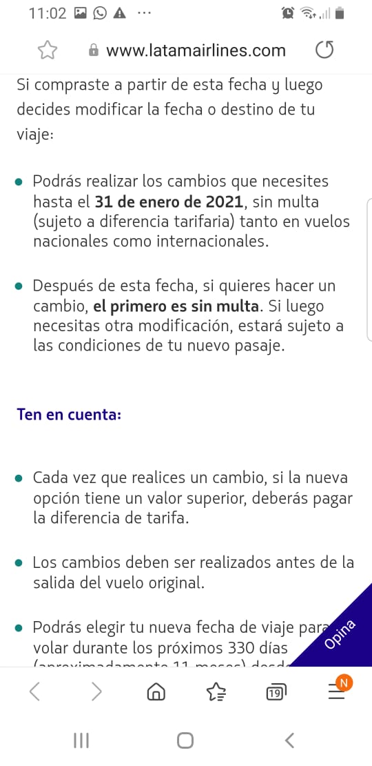feressus's tweet photo. @LATAM_CHI Necesito cambiar la fecha de mis pasajes ya que no pude volar por fase 2. La reserva es la QMFVYK se compro después del 1 de oct por lo que aplica la flexibilidad para TODOS los pasajes. El vuelo ya se realizo, pero el reclamo lo estoy haciendo desde el 23 de Dic. https://t.co/sf1IPMB68X