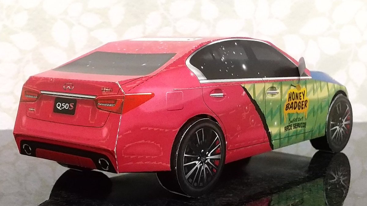 yoshi_craft0713's tweet photo. インフィニティ HONEY BADGER Q50 S
インフィニティ公式の #Carigami (カリガミ)#ペーパークラフトです☺️
以前組み立てたインフィニティQ50Sのカラーリング違いのモデルです☺️
派手なカラーリングがかっこいいですね☺️
https://t.co/IENDJaGOhi
#インフィニティ
#スカイライン https://t.co/5ybCV4deyx