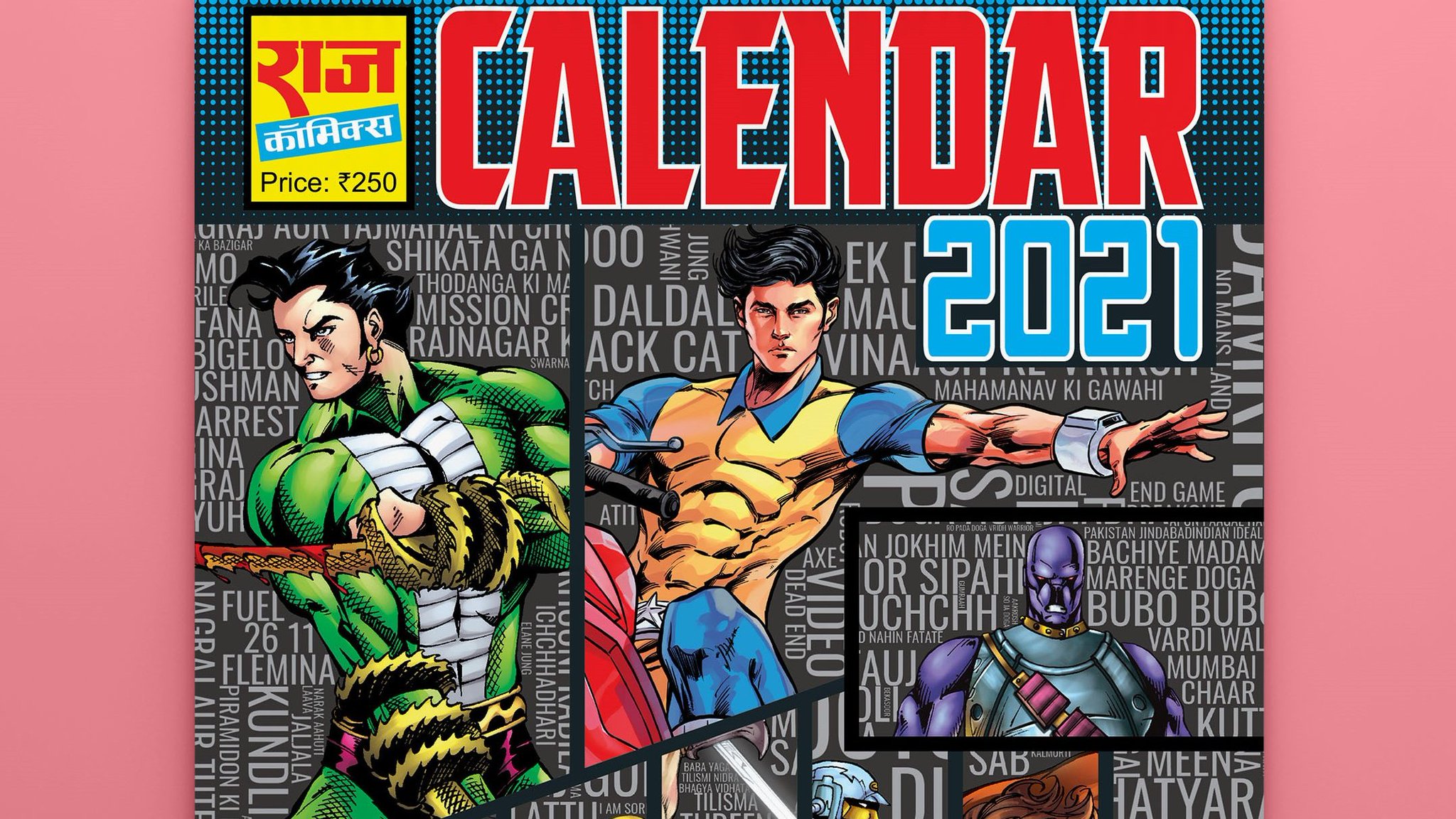 Raj Comics on Twitter "Raj Comics presents a calendar with the most