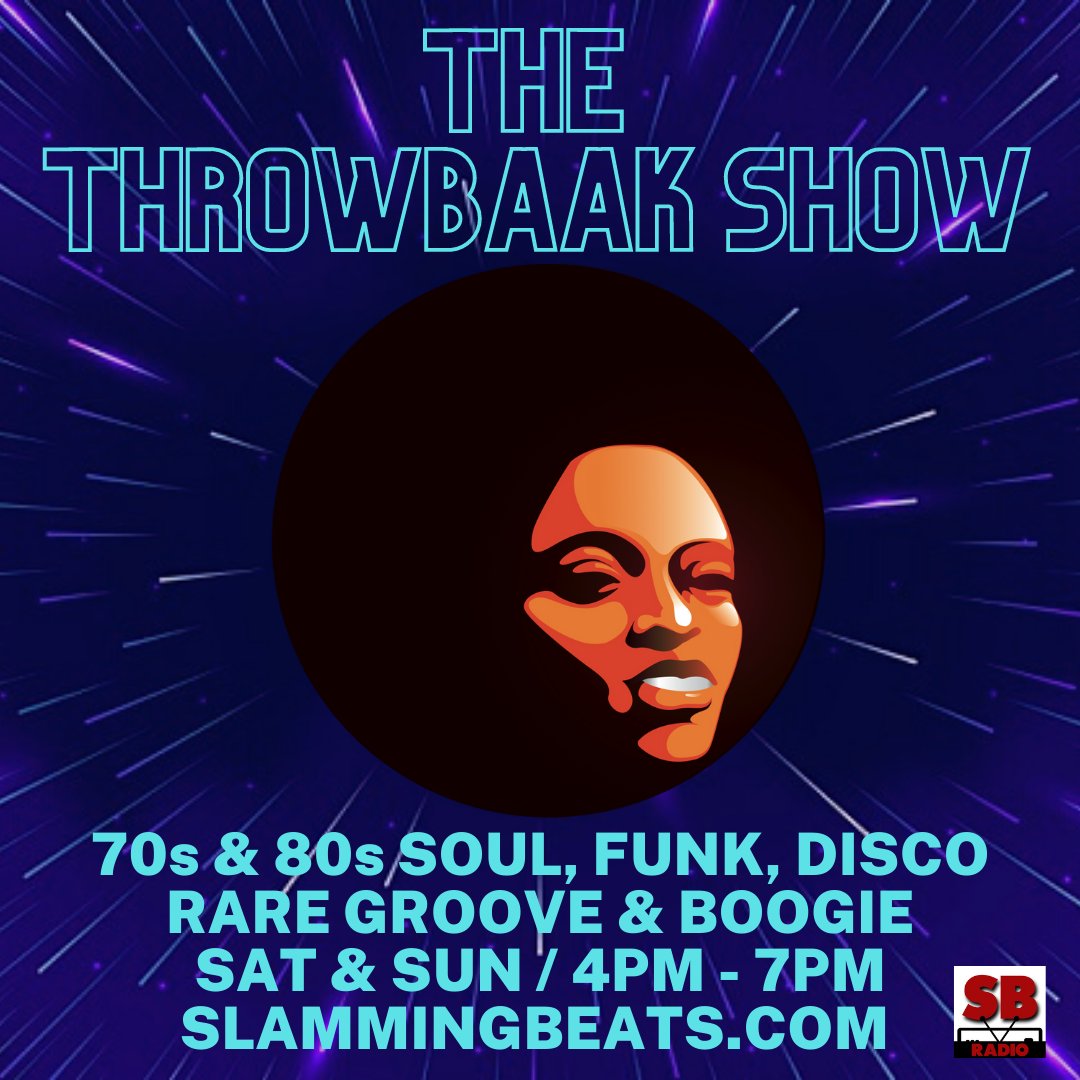 ThrowBaak's tweet photo. Today from 4pm, tune into the Throwbaak Radio Show on @SlammingBeats - with music from #SOSBand #Cameo #Mtume #Prince #LooseEnds #ChakaKhan &amp; more.....come &amp; find us at https://t.co/DcEcwJgM1d 🎵

#RadioShow #80sSoul #Funk #Boogie #PartyOnTheAirwaves #KeepItLocked #OnlineRadio https://t.co/8UzcKNpHsS