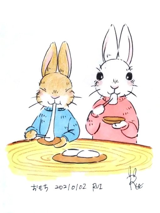 うさぎのイラストのtwitterイラスト検索結果 古い順