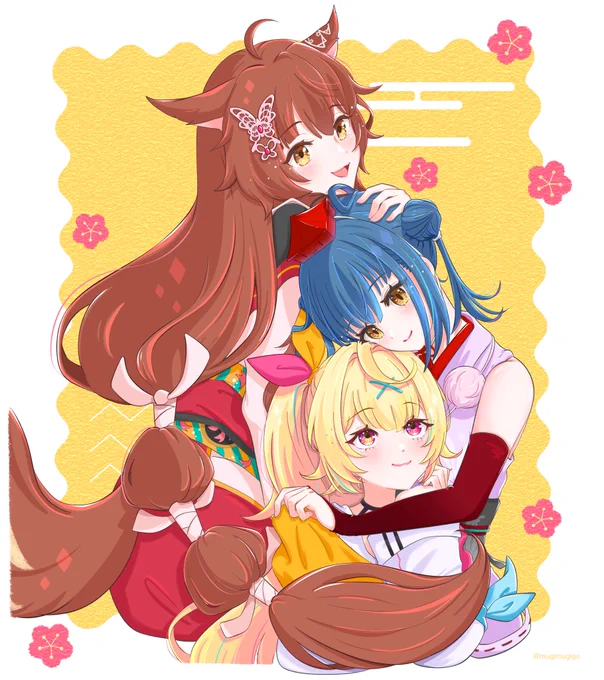 【#織姫星】今年も不仲🔖🎴🌟

#恋フミ #カルタの絵札 #サラ星図 #NIJIArt 