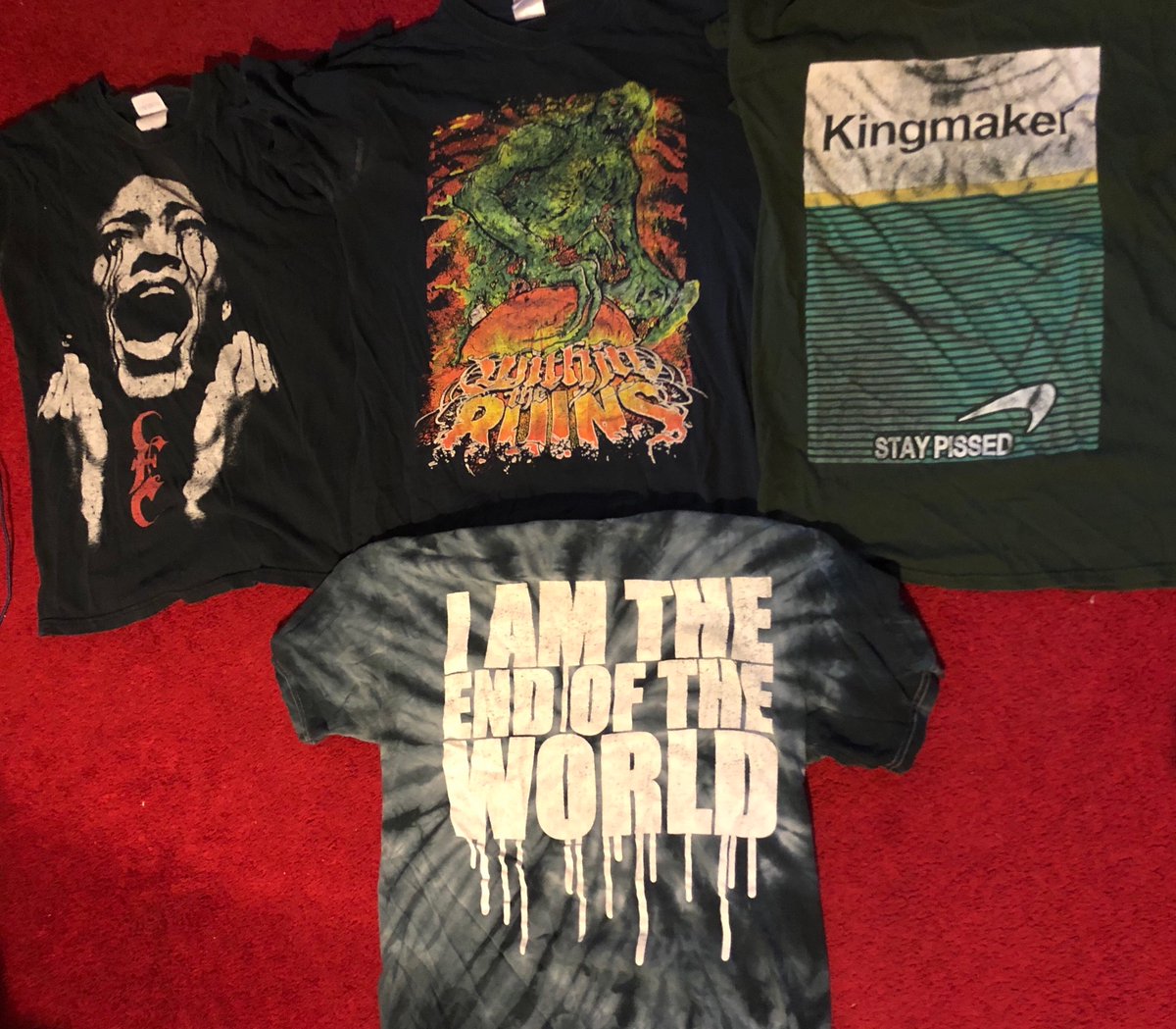 Wrap the thread - dug out a few old shirts Emmure | Within the Ruins | Kingmaker | Acacia strain |