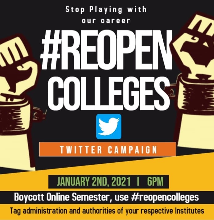 ImSubhashMehta's tweet photo. #reopencolleges 
#reopencolleges 
#reopencollege

@narendramodi  @PMOIndia @EduMinOfIndia @DrRPNishank @rashtrapatibhvn @TheLallantop
@HMOIndia 

@IITPAT

Support and retweet please
If you are missing the same
@nik_raj
@TonyArya13 @UtsavKu55627958 @Raj_Diwakar95 https://t.co/NI9lmQHbHs