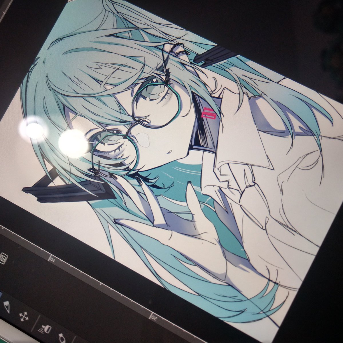 初音ミク 「今年が配色の勉強したいです…? 」|鈴虫のイラスト