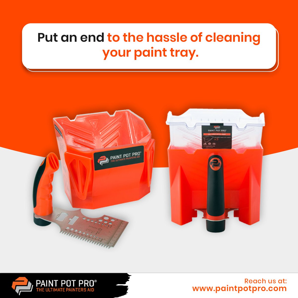 paintpotpro's tweet photo. No one likes to🧽clean the paint tray📥, especially after having done an exhausting painting job!🖌️+👷 
🧰Paint pot pro comes with a set of paint liners for your ease and convenience.😌

#PaintPotPro #PaintPot #Painters #Decorators #DIY #paintinghouse #housepainting #paintingtool https://t.co/AB3z8V8oT2