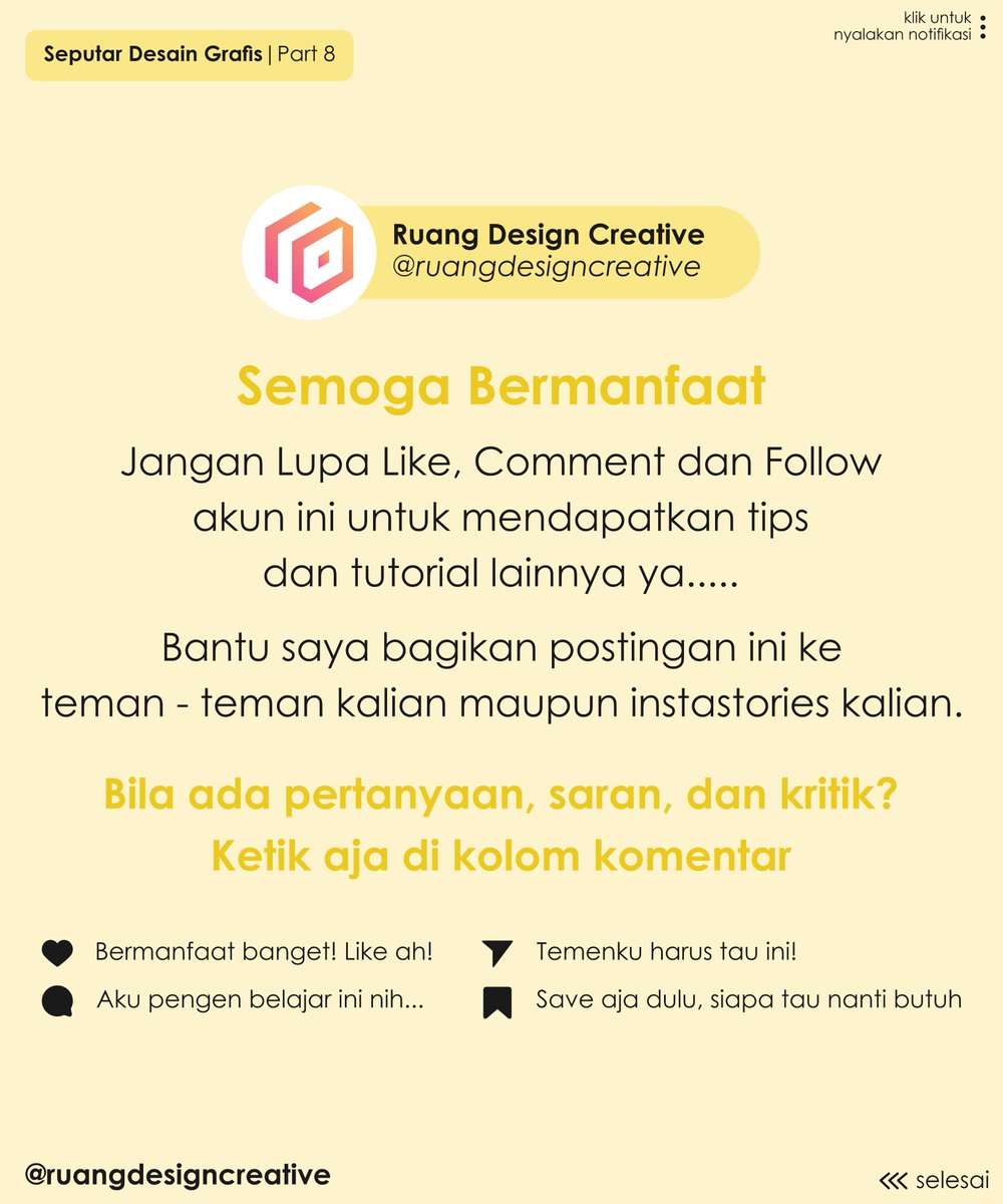 ruang_creative's tweet photo. Hindari Kombinasi Warna Seperti Berikut Ini !!! 🤩
.
Jawaban nya tinggal geser aja kiri yah dan jangan lupa dibaca yah !!!😁🤩
.
#belajardesignbareng #ruangdesigncreative #tutorialdesain #tipsdesain #trikdesain #desaingrafis #microblog #belajardesain #trending #viral #terbaru2021 https://t.co/EkuDIZxK4T