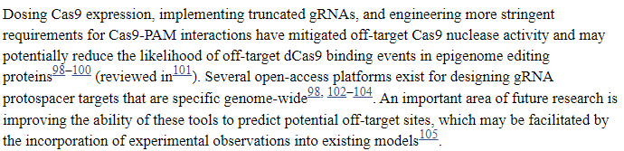 @MaxPowerNGS Next up is #epigeneticEditing.  S/b no surprise that #ZFN is more advanced w/multiple programs in discovery stage.  #CRISPR has some limitations.
ncbi.nlm.nih.gov/pmc/articles/P…