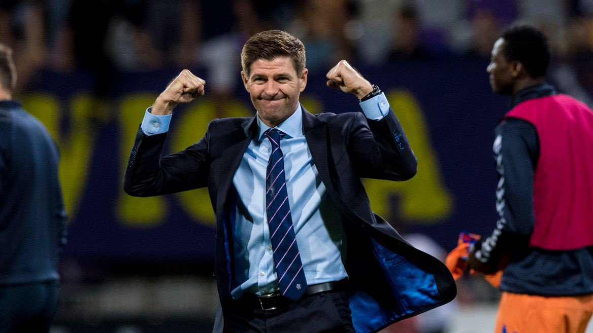AnfieldEdition's tweet photo. Congratulations to Steven Gerrard, who has guided Rangers to victory over Celtic this afternoon, putting them 19 points clear at the top of the Scottish Premiership.

Rangers are on course to win their first league title since 2011. https://t.co/jAt0LEm0JN