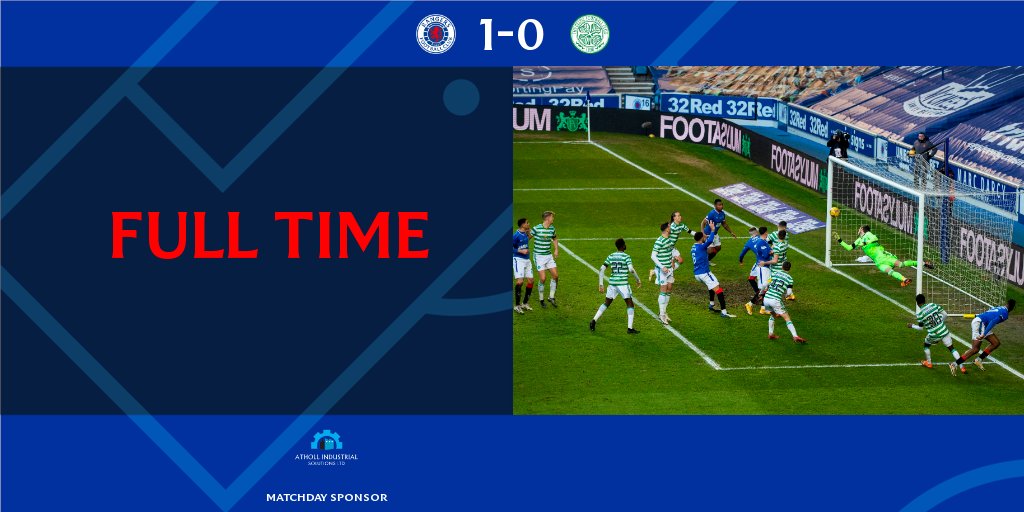 FULL-TIME: Rangers 1-0 Celtic

👏 Another @SPFL victory for #RangersFC at Ibrox.