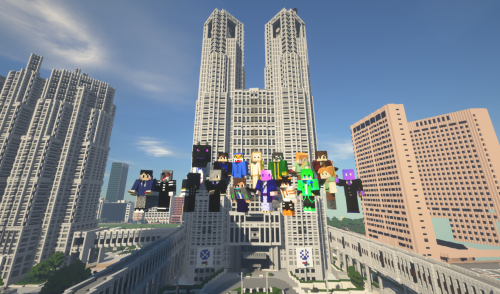 西新宿再現サーバー Minecraft Peach Man 2525 Twitter