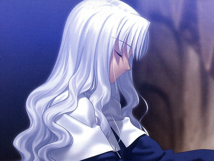 One could say,she even became a demon herself. Unlike her father,searching for one self, she could be described as having two personas.The quiet and shy priestress girl inside the church,playing the organ wearing a blue dress.