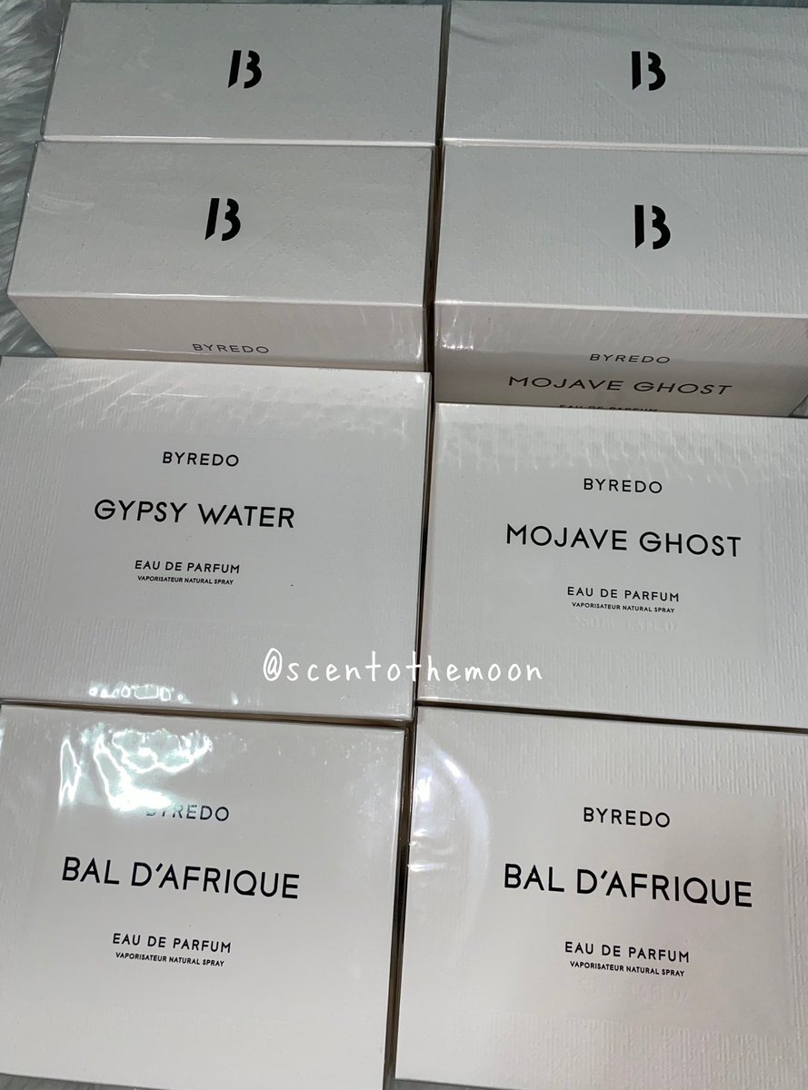 scentothemoon's tweet photo. Byredo รอบพรีของเดือนที่แล้วค่ะ มาแน้ว ใครโอนแล้วจัดส่งให้พรุ่งนี้เลยค่า ✨ #sttmxupdate https://t.co/GLa4JbJUjH