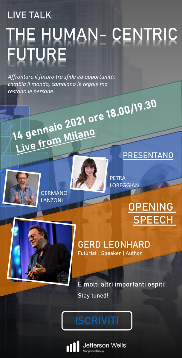 Come sarà il mondo del lavoro del futuro?
Ancora niente è certo, ma una cosa la sappiamo: anche se molto più digitale, innovativo e in trasformazione al centro ci saranno sempre le Persone, elemento imprescindibile per fare la vera differenza. hubs.la/H0D5sFv0