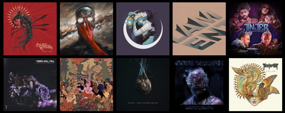 Mejores discos de 2020 para <a href="/panophobia29/">The Pumpkin Queen🎃</a> 

rockculture.es/mejores-discos…

<a href="/jinjerofficial/">JINJER</a> <a href="/Kvelertak/">Kvelertak</a> <a href="/Anterosband/">Ànteros</a> <a href="/ToucheAmore/">Touché Amoré</a>
<a href="/TriviumOfficial/">Trivium</a> <a href="/burytomorrow/">BURY TOMORROW</a> <a href="/codeorangetoth/">CODE ORANGE</a> <a href="/treeswilltell/">Trees Will Tell</a> <a href="/bmthofficial/">Bring Me The Horizon</a> <a href="/BleedFromWithin/">Bleed From Within</a>