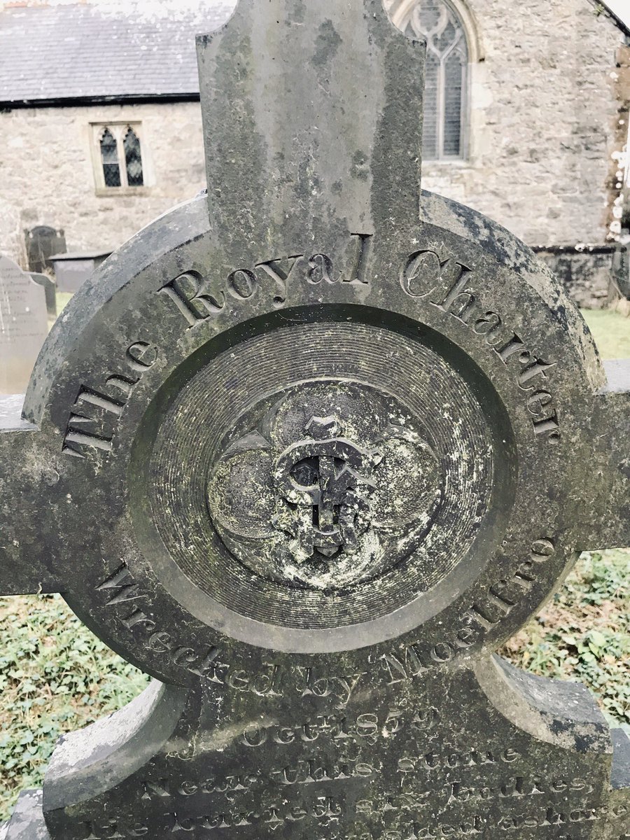 Exploring Afon  #Nodwydd  #Anglesey - In 1859 Charles Dickens, Times journalist, stayed in  #Pentraeth to report on wreck of the Royal Charter; unidentified victims are buried in St. Mary’s graveyard  #StayingLocal  #Covid19  #RiversOfWales  #heritage  #shipwreck  #Wales  #thread