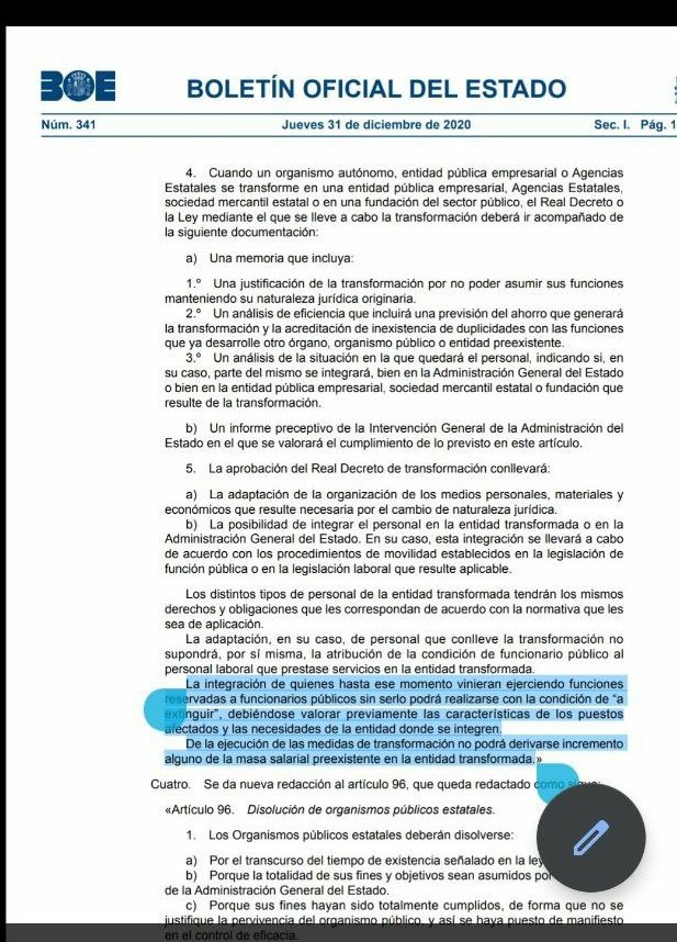 UnionTTPs's tweet photo. Regalo fin año @fco_hspinola y @CarolinaDarias para empleados privados d entidades empresariales públicas q pasan a ser Funcionarios carrera sin cumplir art103 CE @mientrastanto #ContigoYlosTuyos falsos Temporales con 2 a 30 años servicios, sin Regularizar @miqueliceta @FijezaYA https://t.co/lHJ4Lt7KiC