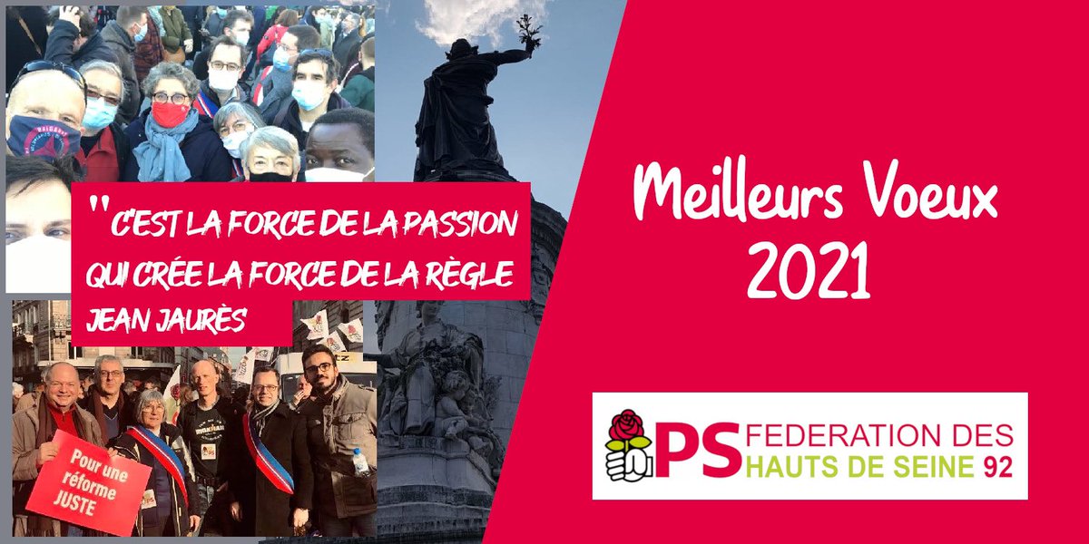 La fédération du <a href="/partisocialiste/">Parti socialiste</a> des Hauts-de-Seine vous souhaite ses meilleurs vœux de bonheur et de santé pour cette nouvelle année 2021 !

Bonne année 🎊