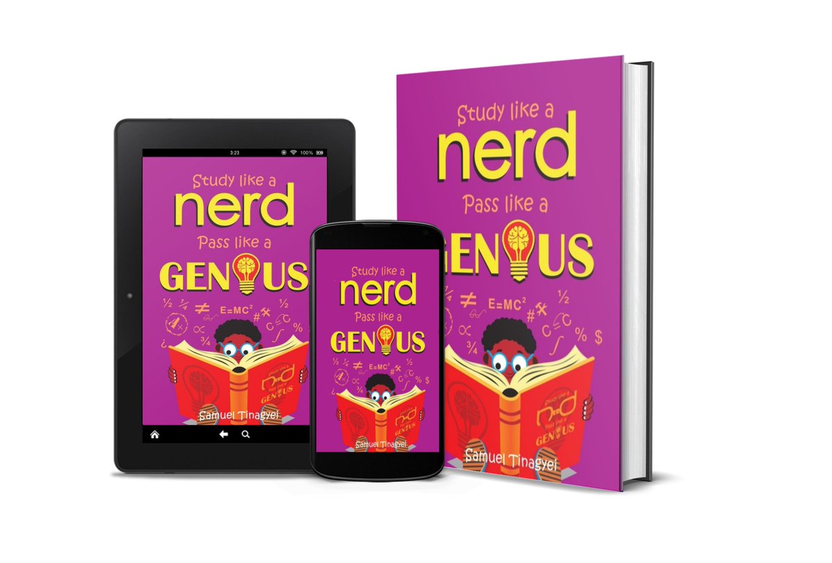 "Study Like A Nerd, Pass Like A Genius".
Available in hard copies from Mandate Books (0241720936) and in soft copies on the ReaderApp on Google play store and Apple store. It's AWESOME!!!!! <a href="/Barcampaccra/">#Barcamp #Accra</a> <a href="/Barcampghana/">Barcamp Ghana by @GhanaThink</a> <a href="/afum_adjei/">Anthony</a> <a href="/BashirHabib/">Habib</a>