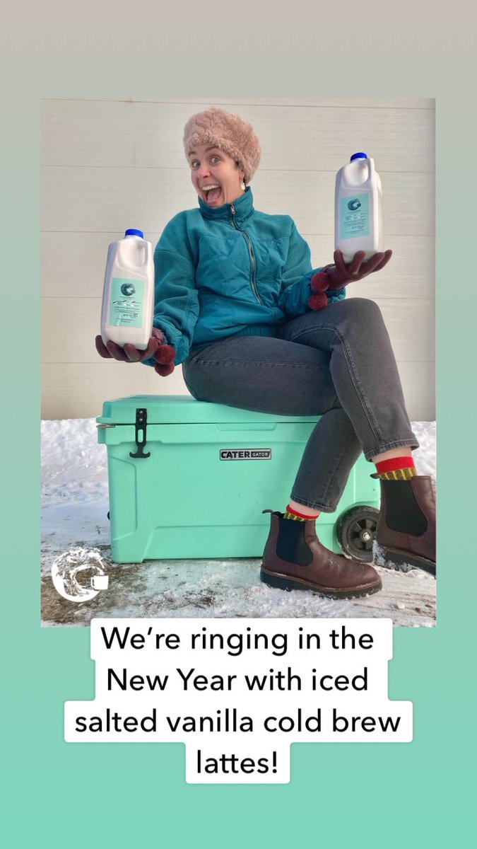 Our customers asked and we delivered! #NewYearsDay brought #coldbrew #coffeewithashotofpurpose #communitycoffeecart #commUNITY #fortheloveproject #mnsmallbusiness #startup #joy