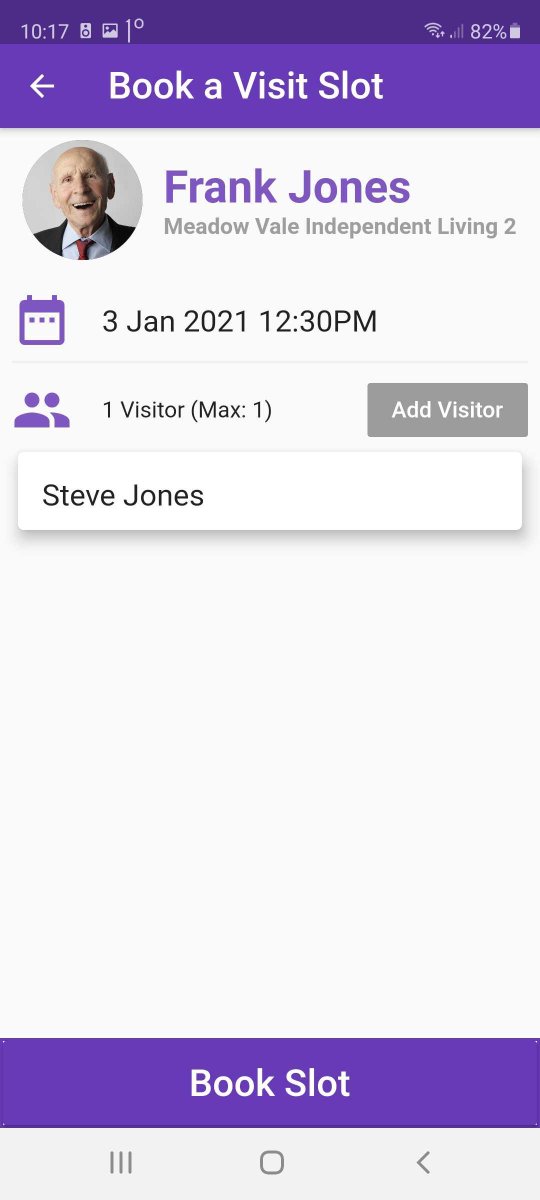 Get in touch to learn about our comprehensive new Visitor Scheduling feature. 
Free up staff time and digitise visitor flows by allowing family &amp; friends self-book visit timeslots &amp; complete COVID health surveys from their phone.
#nursinghomes #seniorliving #residentengagement