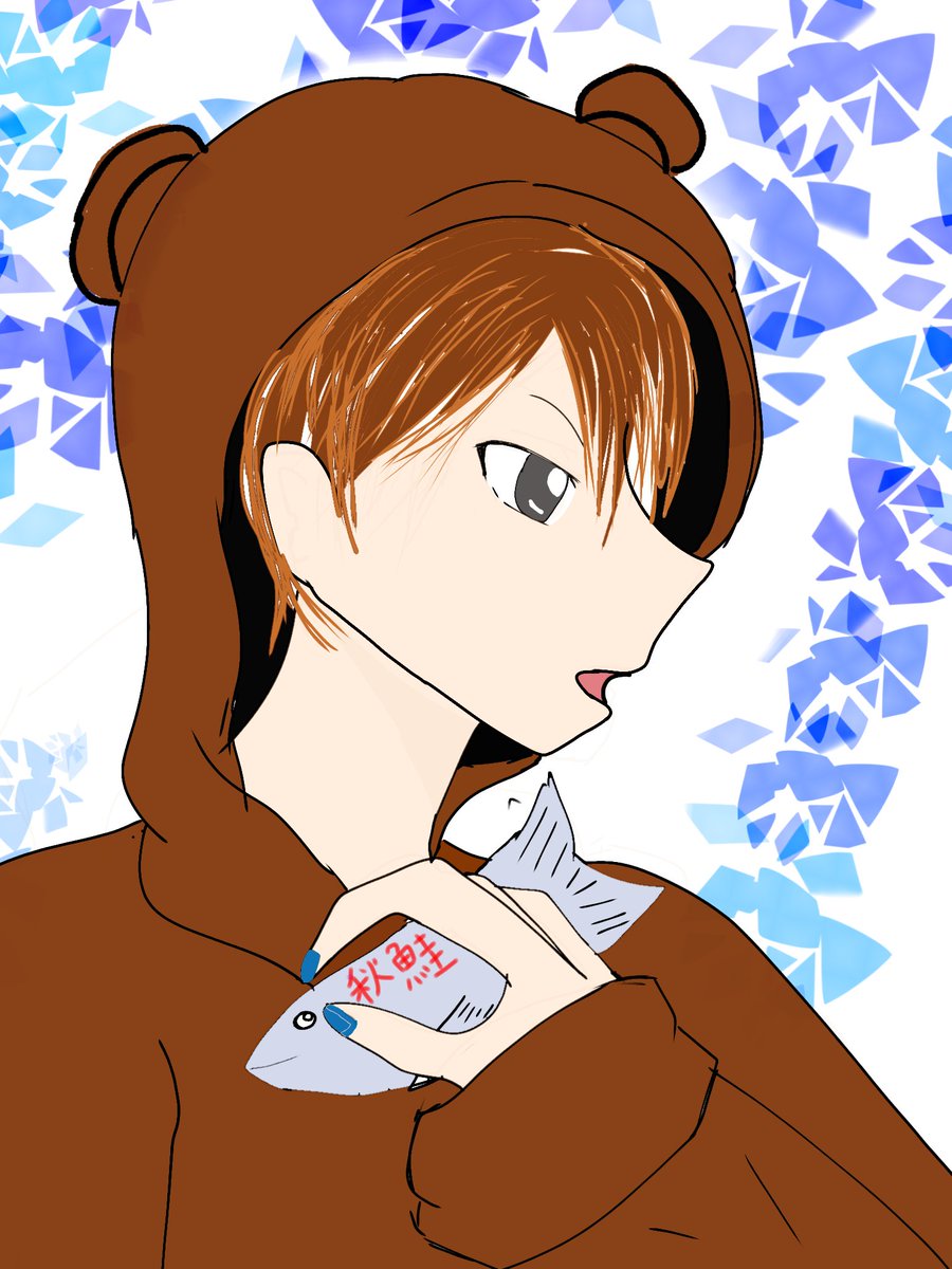 秋鮭イラスト部屋