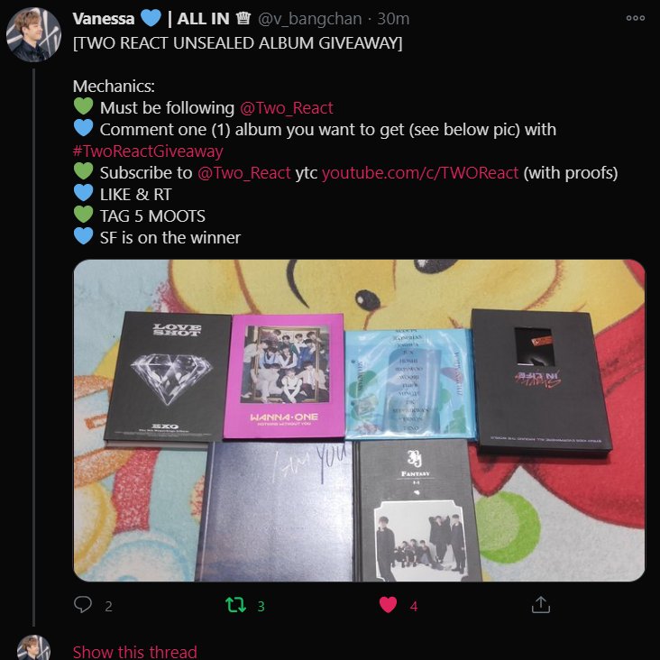 Hyunnie_dt's tweet photo. @v_bangchan @_MATALIKN0WS @Two_React STRAY KIDS IN LIFE PLEASE 🥺
#TwoReactGiveaway

Tags: (sorry for the tags)
@Theaa_xoxo @HansjeekiesIvy @kittymnho_ @seungminniez101 @googiesmilez https://t.co/bsRDXtnjWo