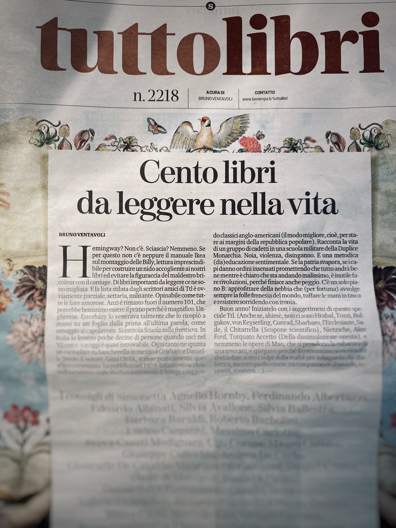 10 libri da leggere nella vita