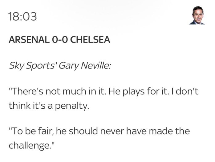 thegoonerelite's tweet photo. Morning @GNev2 are you aware of the term ‘unconscious bias’? https://t.co/CfzMRxsa3W