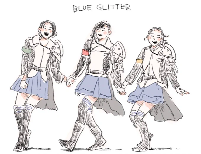 青嵐舞台感想絵 #少女⭐︎歌劇レヴュースタァライト #青嵐総合芸術院 #柳小春 #穂波氷雨 #南風涼 #柳さくら https://t.co/QEEygXRtRC 