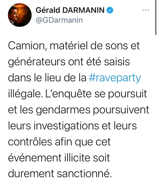 BourlieuxJimmy's tweet image. #Lieuron #raveparty 

@GDarmanin pris en flagrant délit de mensonge ! 

Sur twitter, il joue les gros bras mais dans le monde réel, il baisse sa culotte devant les babos et punks à chien !
