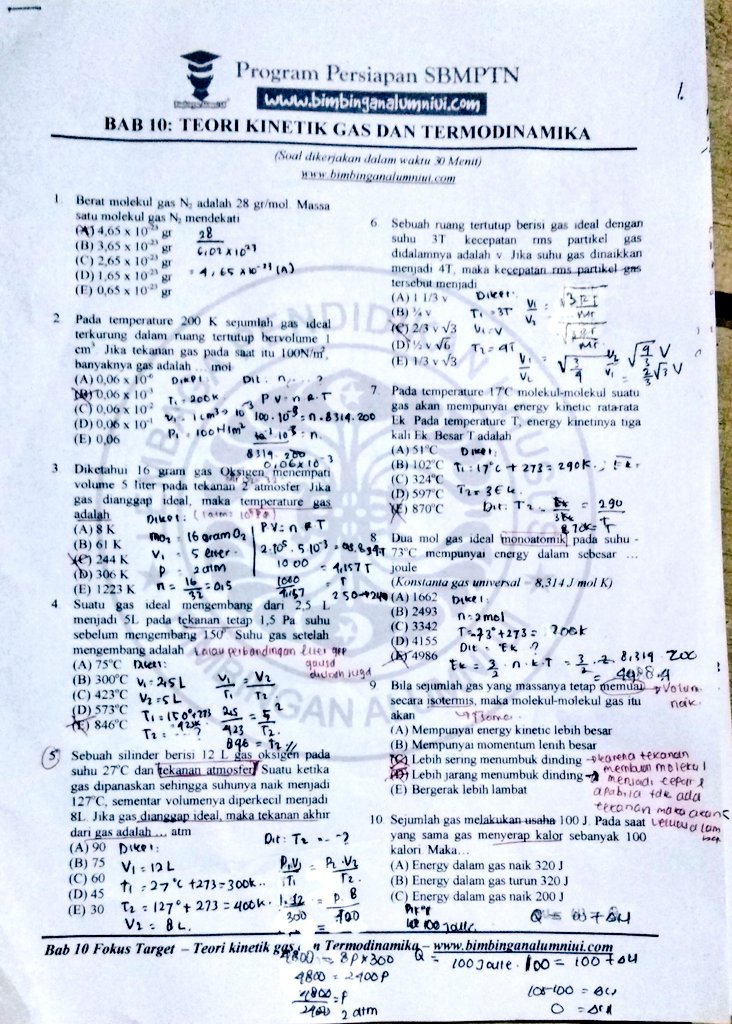 loveescience's tweet photo. --TEORI KINETIK GAS DAN TERMODINAMIKA BIMBINGAN ALUMNI UI---

tolong koreksi aku kalau salah )): maaf juga tulisannya kalau ribet dibacanya https://t.co/XpuDQvez56